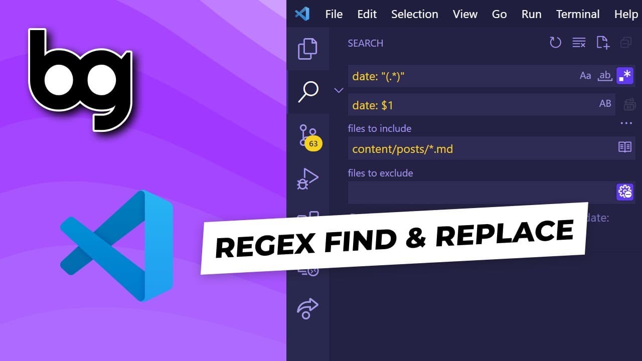 🔎 vscode | regex find and replace